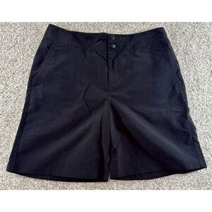 Eddie Bauer Womens Black 100% Nylon Hiking Shorts Size 4 Utility
